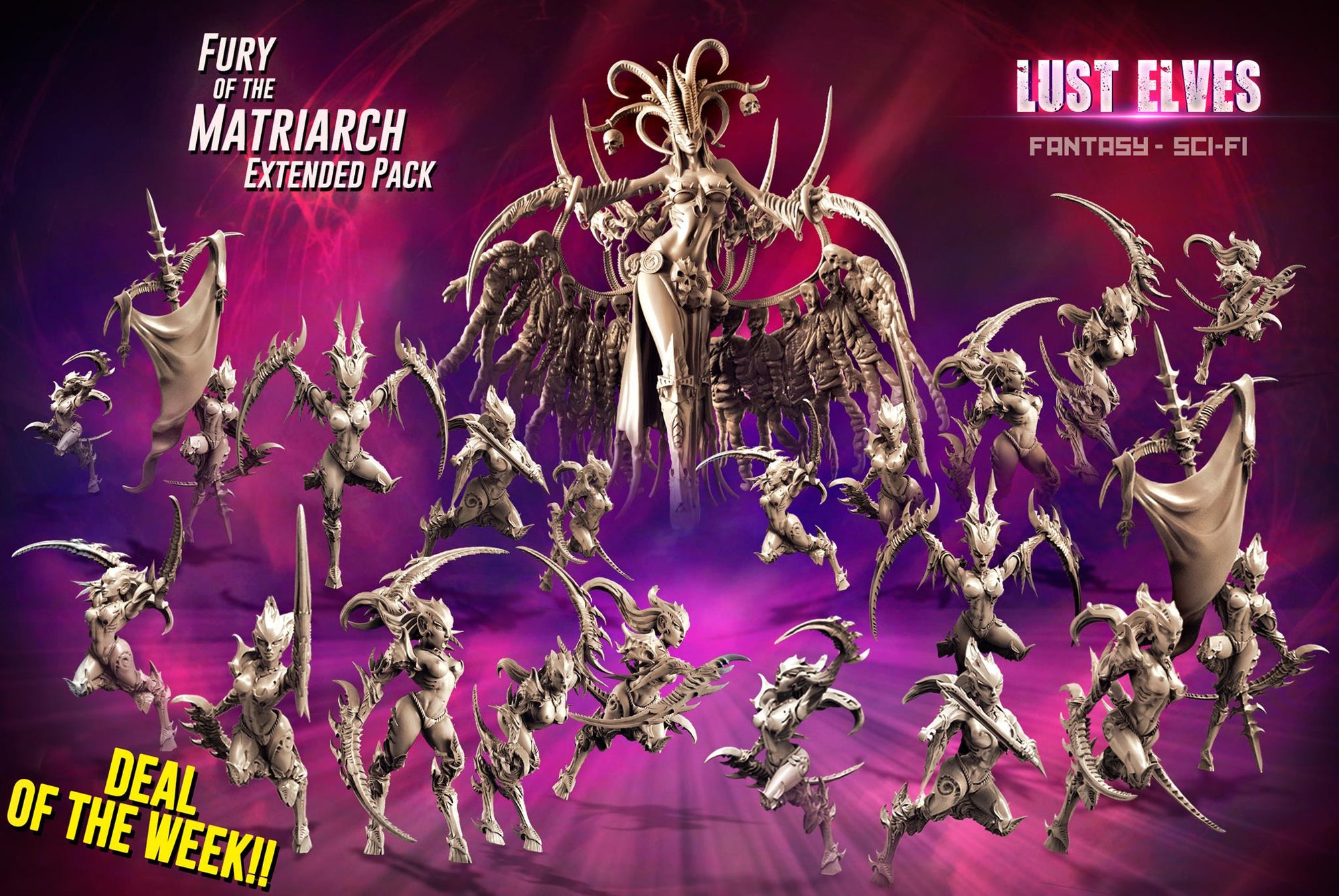 💀 Tall evil Lust Elf new release + 2 new special packs 🔥 Unleash of the Fury of the Matriarch!