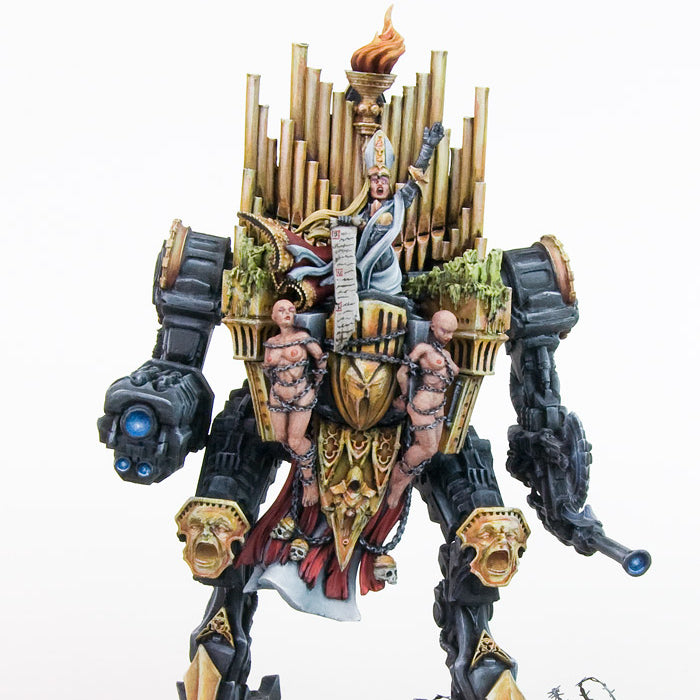 The huge Sisters' War Machine: the War Pulpit painted