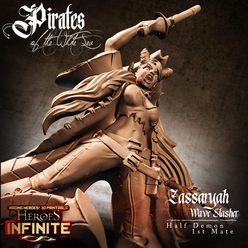 Pirates of the White Sea 🏴‍☠️ New character: Zassaryah, Wave Slasher! Patreon coming up!