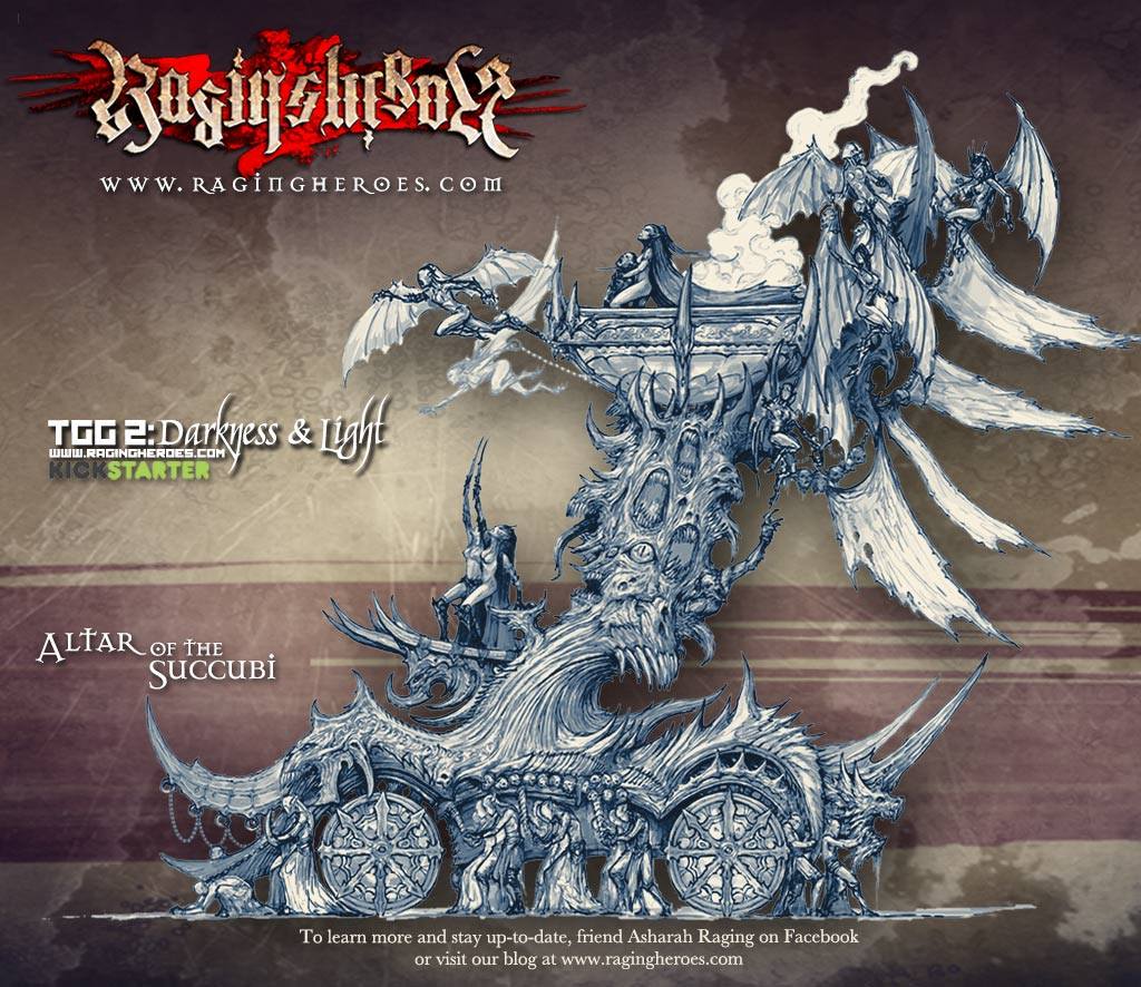 TGG2 Update #83 - Altar of the Succubi assembly chart and video - Art Book info