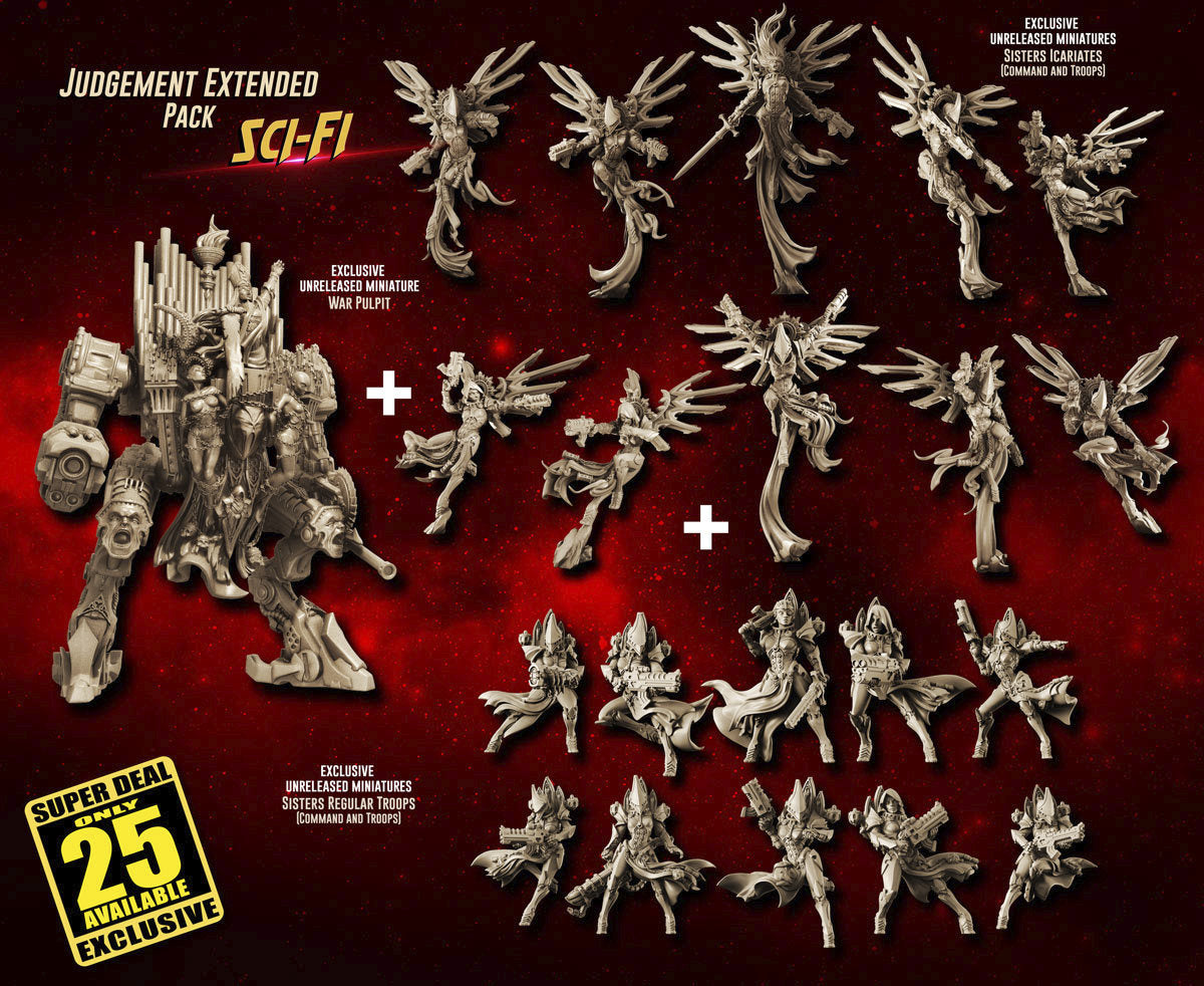 NSFW: 💥 The Huge Sisters War Pulpit + Unreleased Troops + Bonus Model +  ✨ Exclusive Judgement Packs released!