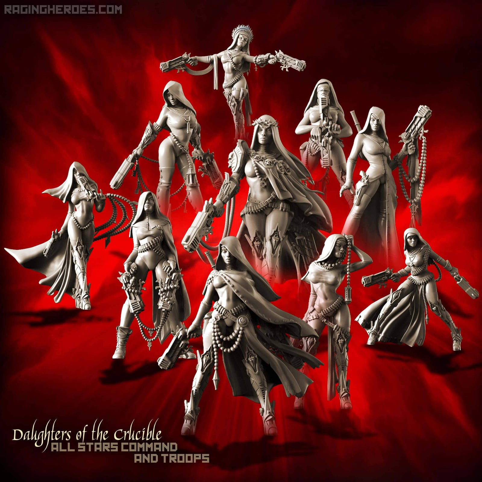 Daughters of the Crucible Pack - All 10 Stars Command AND Troops (Sisters SF)