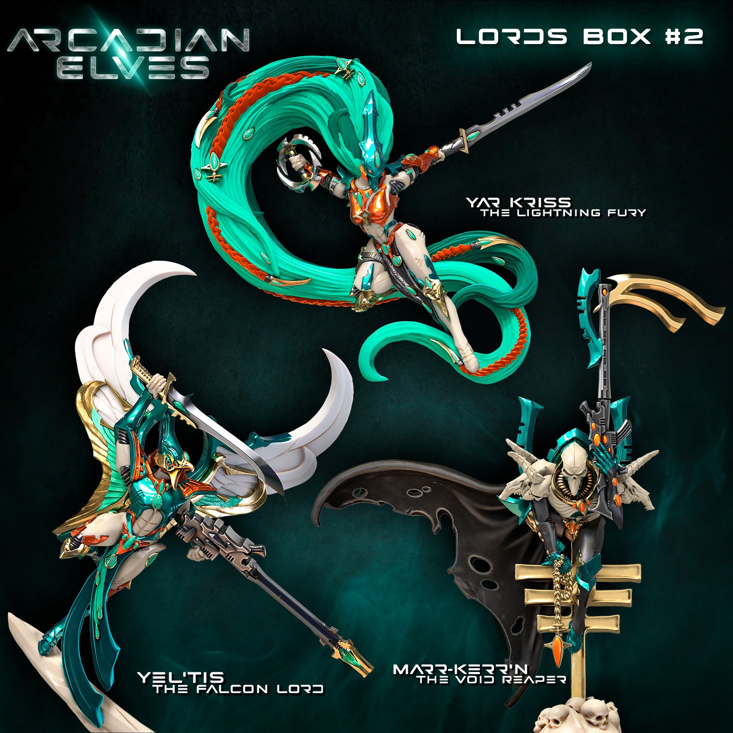 Arcadian Elves, Lords Box #2 (AE - SF) - Raging Heroes