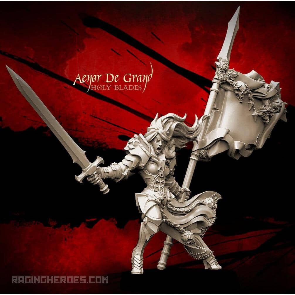 Aenor De Grand, HB Standard Bearer CG (SotO – F) - Raging Heroes