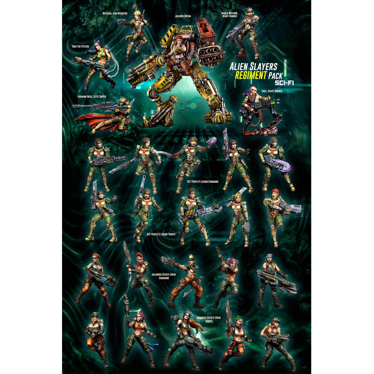 Alien Slayers REGIMENT (Mixed-SF) - Raging Heroes