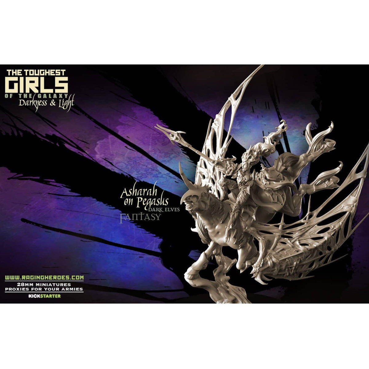 Asharah on Pegasus (DE - F) - Raging Heroes