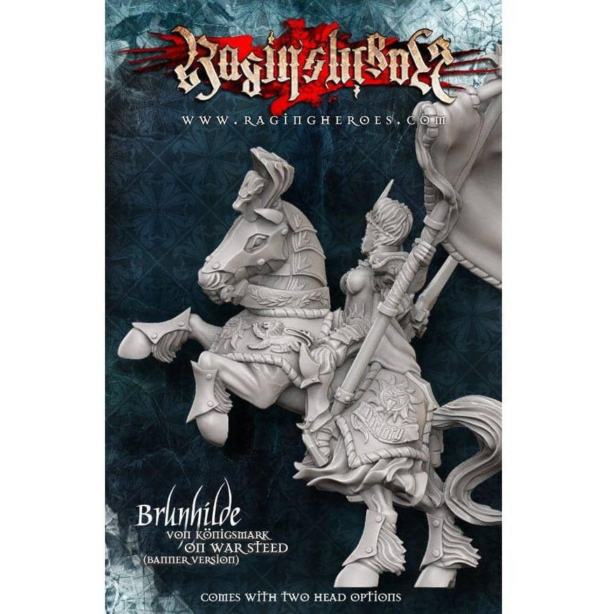 Brunhilde with Great Banner on War Steed - Raging Heroes