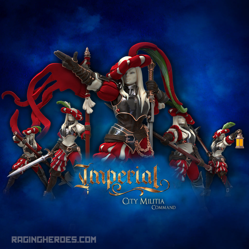 City Militia Command Group (Imperial - F) - Raging Heroes