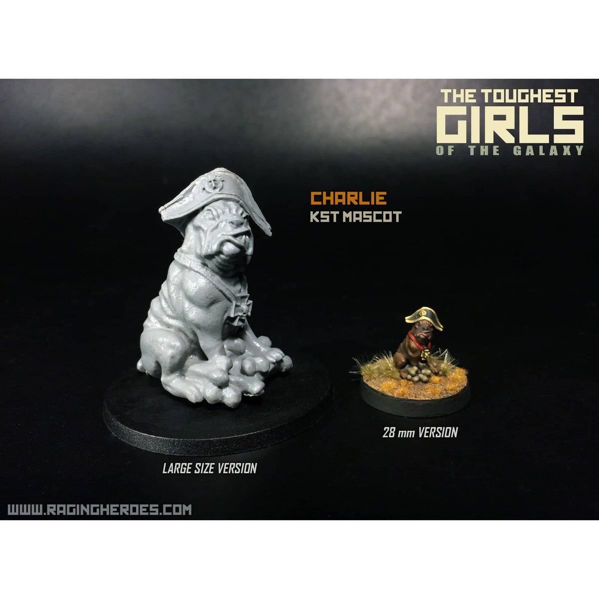 3 TALL TGG1 MASCOTS: Harry, Charlie and Jinx - Raging Heroes