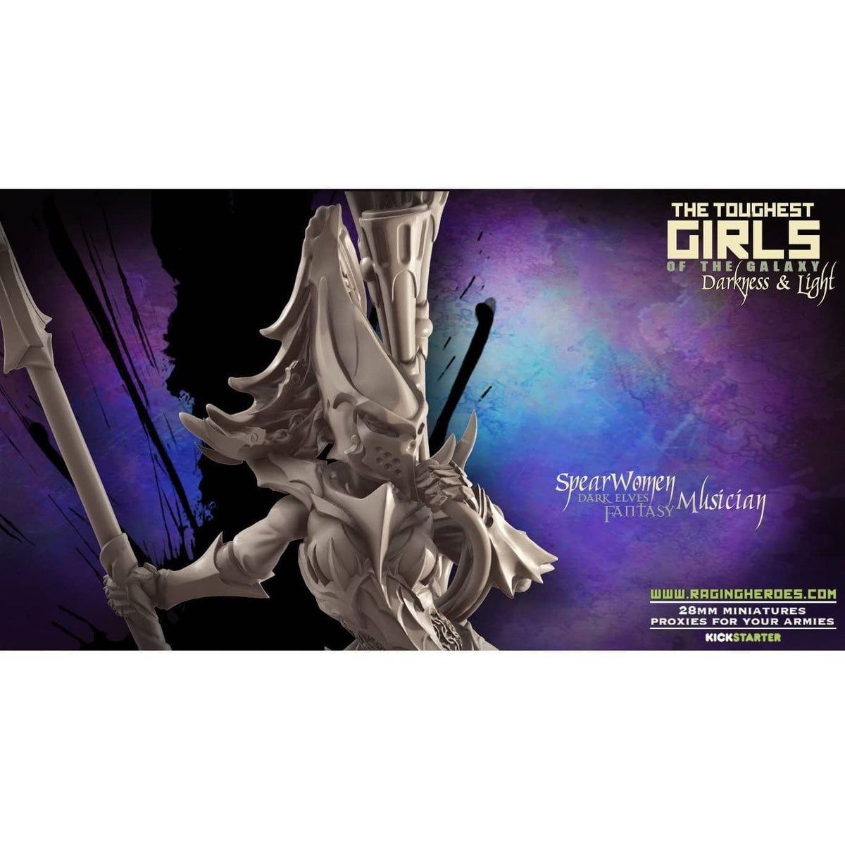 SPEARwomen - Command Group (DE - F) - Raging Heroes