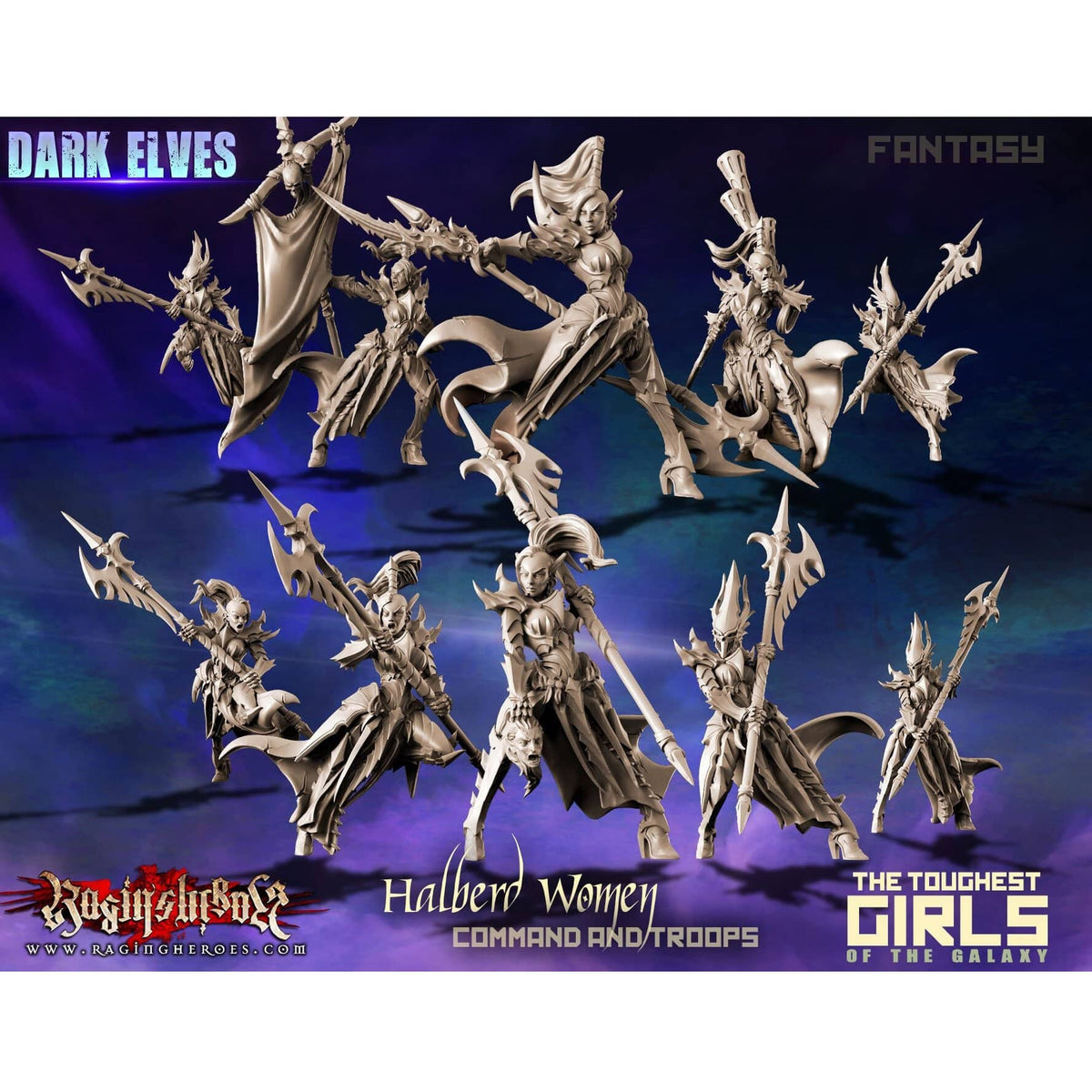 HalberdWomen PACK (DE - F) - Raging Heroes