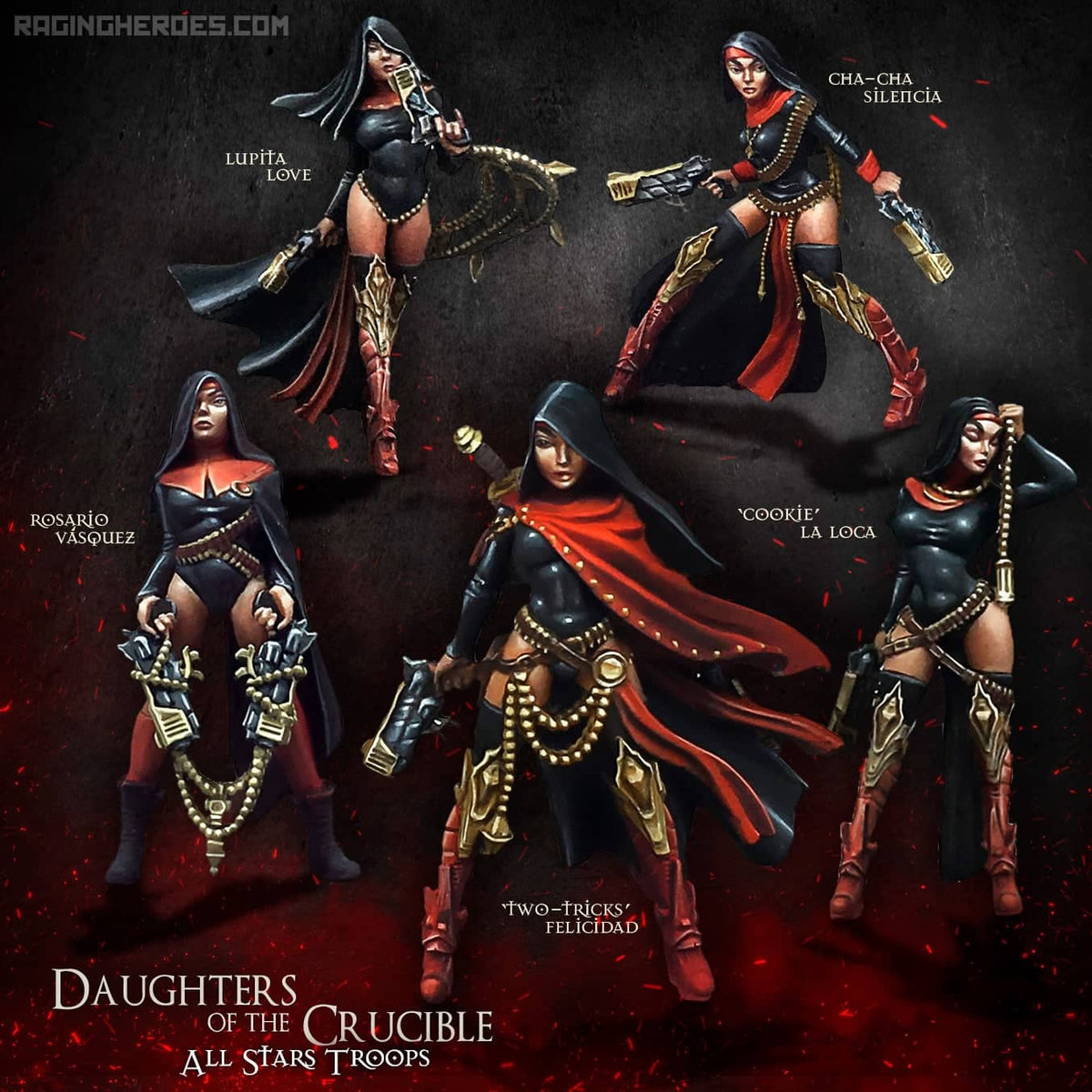 Daughters of the Crucible - All Stars TROOPS (Sisters SF) - Raging Heroes