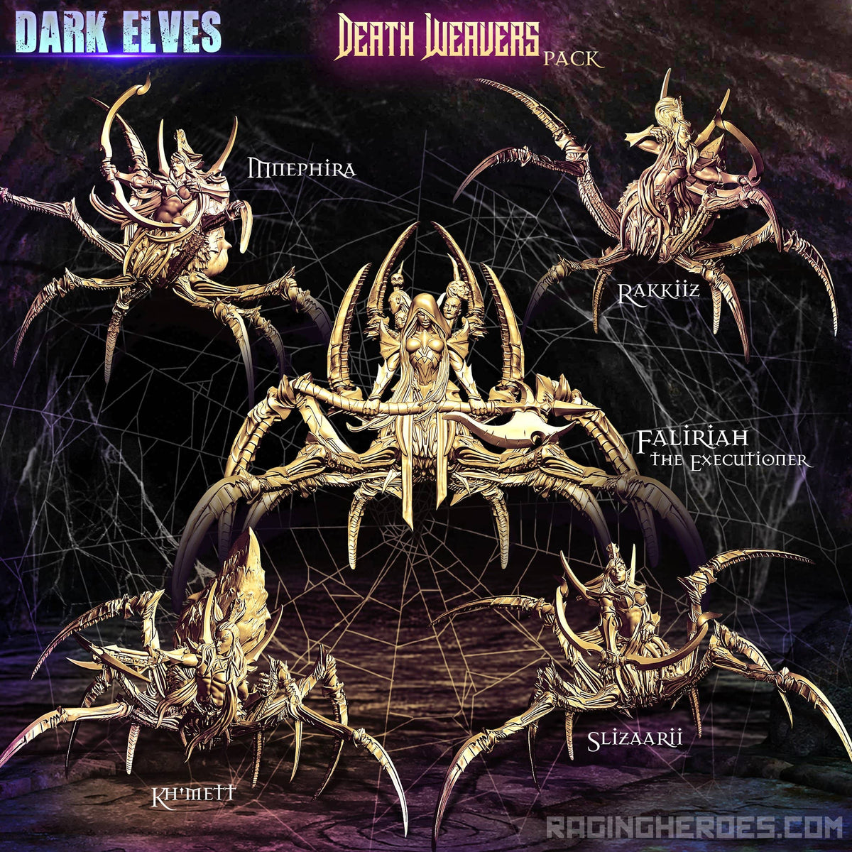 Death Weavers Pack (DE - F) - Raging Heroes
