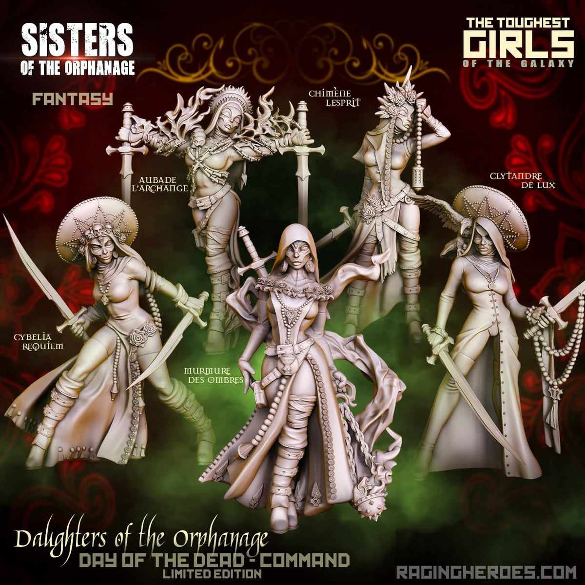 Daughters of the Orphanage - Day of the Dead Edition - Command Group (SotO - F) - Raging Heroes