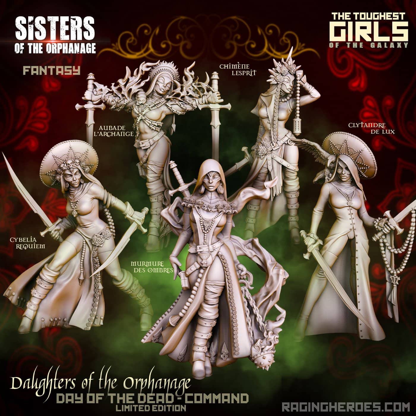 Daughters of the Orphanage - Day of the Dead Edition - Command Group (SotO - F)