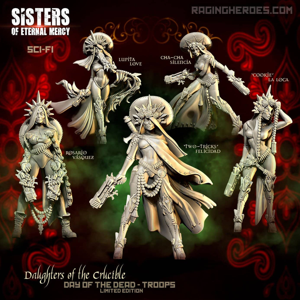 Daughters of the Crucible - Day of the Dead Edition - Troops (SoEM - SF) - Raging Heroes