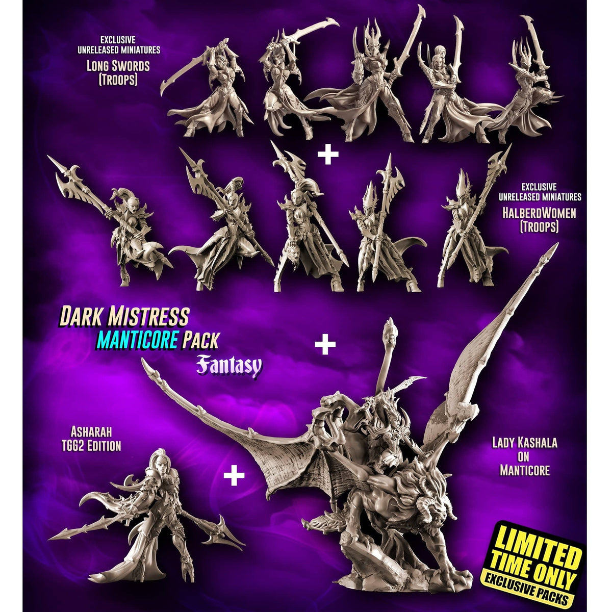 EXCLUSIVE Dark Mistress MANTICORE Pack (DE - F) - Raging Heroes