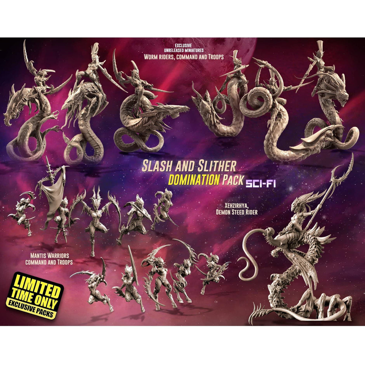 EXCLUSIVE Slash and Slither DOMINATION Pack (LE - Sci-Fi) - Raging Heroes
