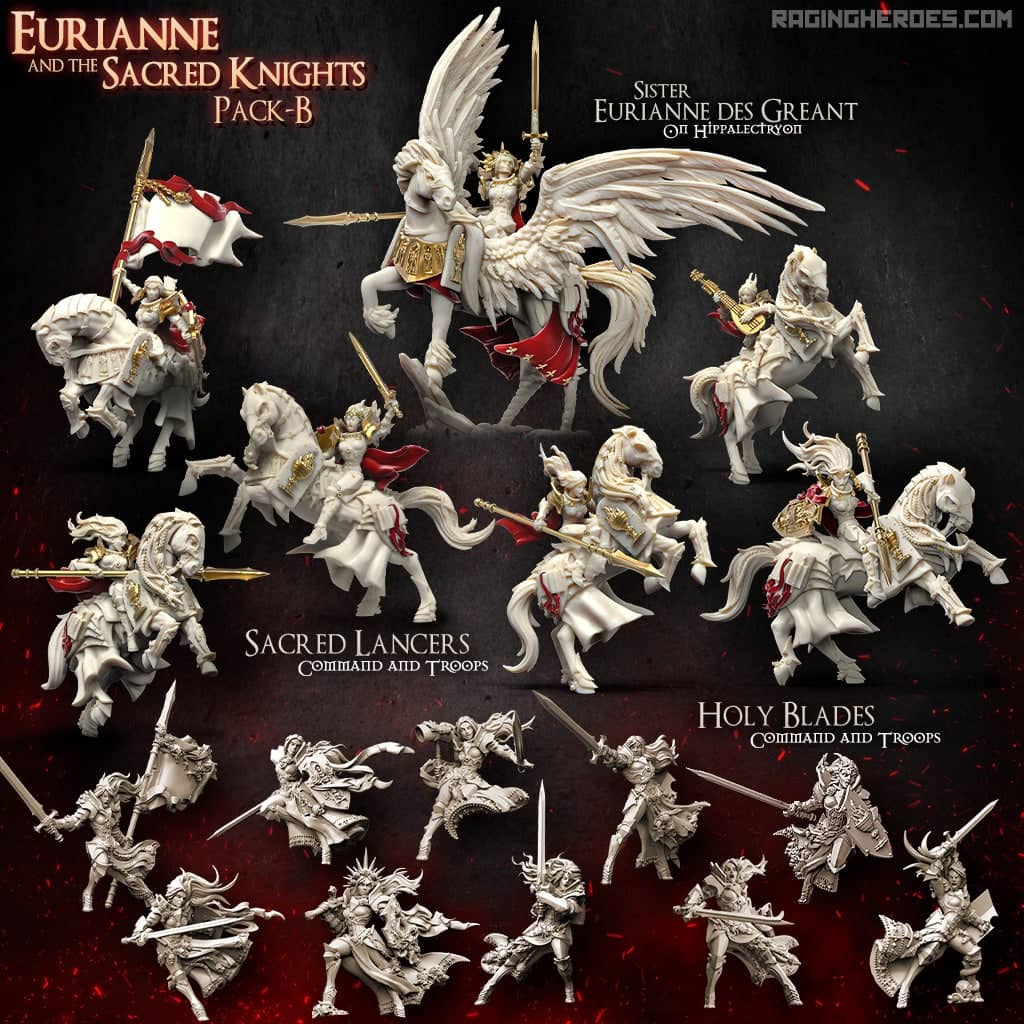 Eurianne and the Sacred Knights Packs (Sisters - F) - Raging Heroes