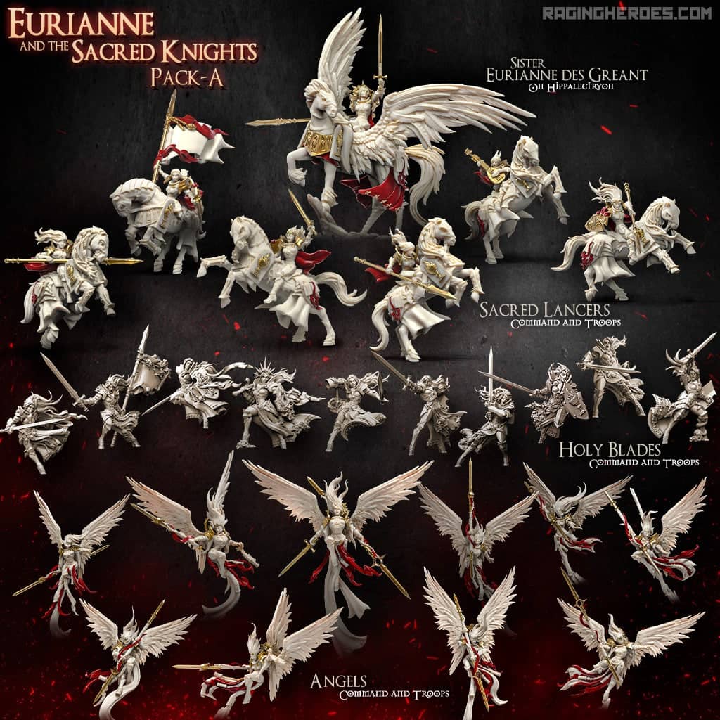 Eurianne and the Sacred Knights Packs (Sisters - F) - Raging Heroes