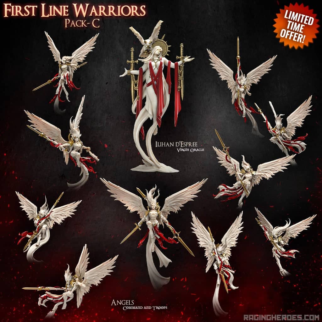 First Line Warriors (Sisters - F) - Raging Heroes