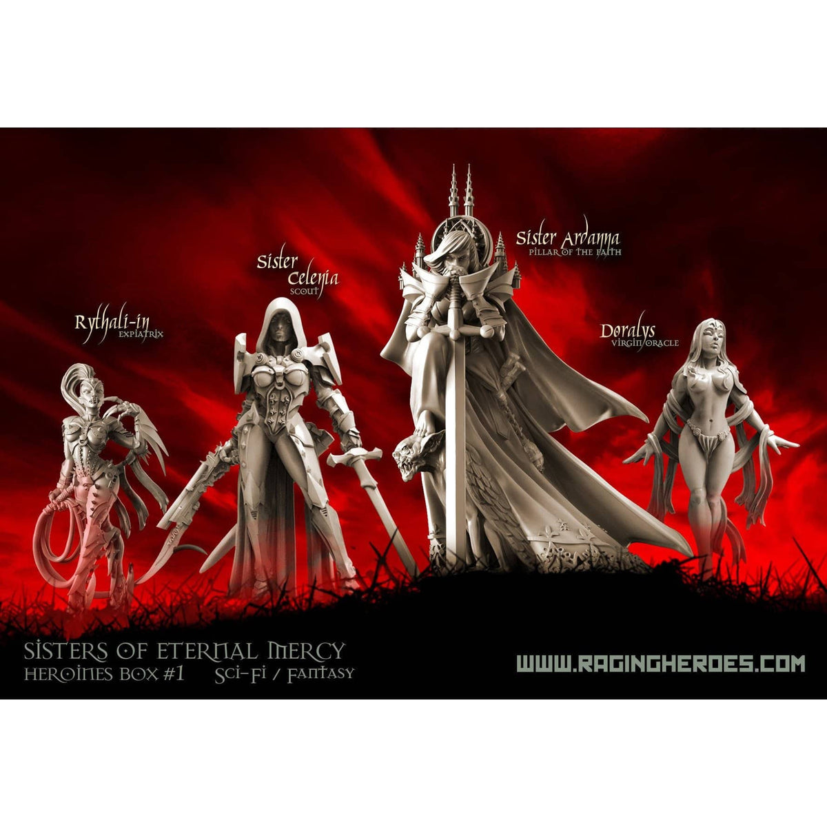 Heroines Box Sisters 1 (F/SF) - Raging Heroes