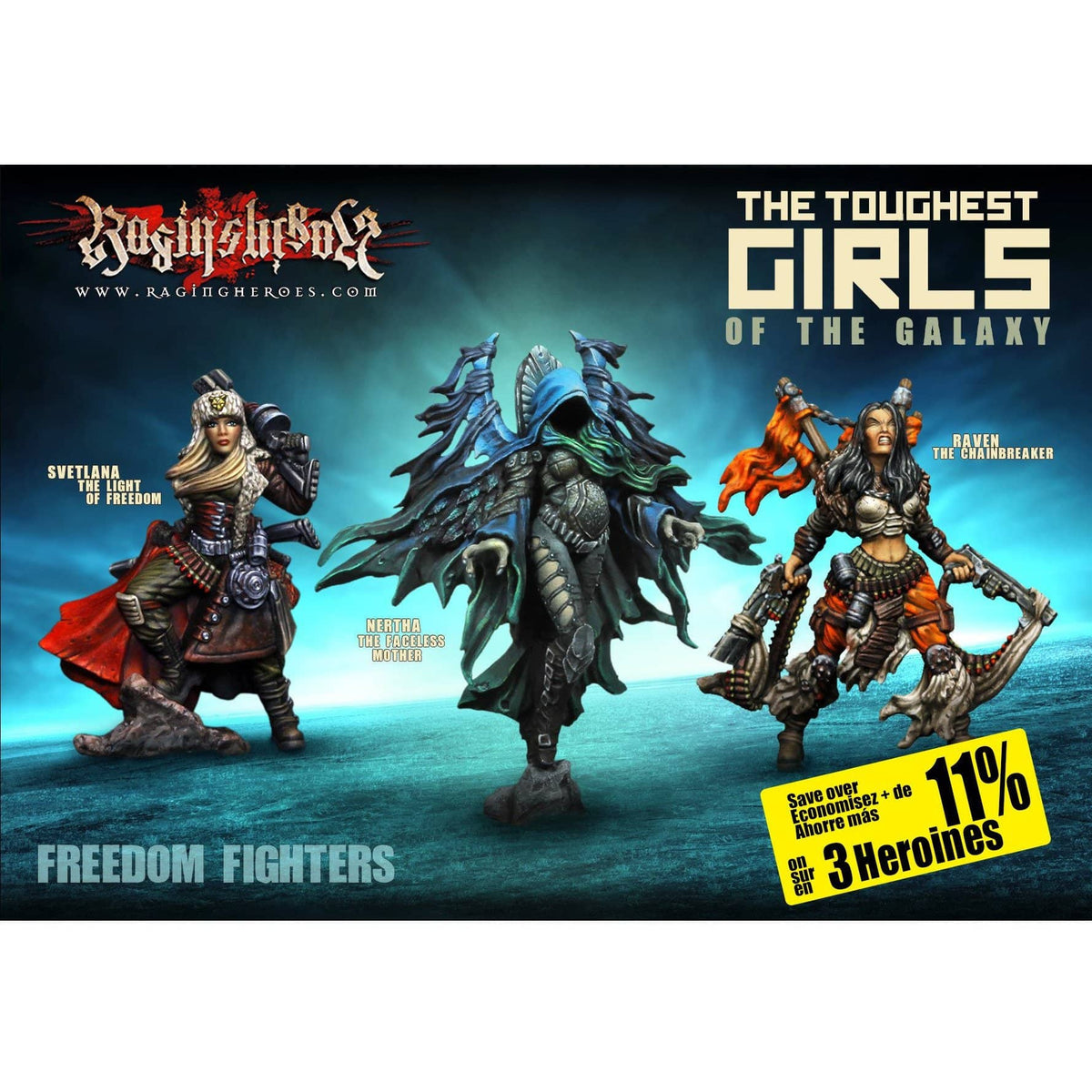 Heroines Box : The FREEDOM Fighters (JB, KST, IE) - Raging Heroes