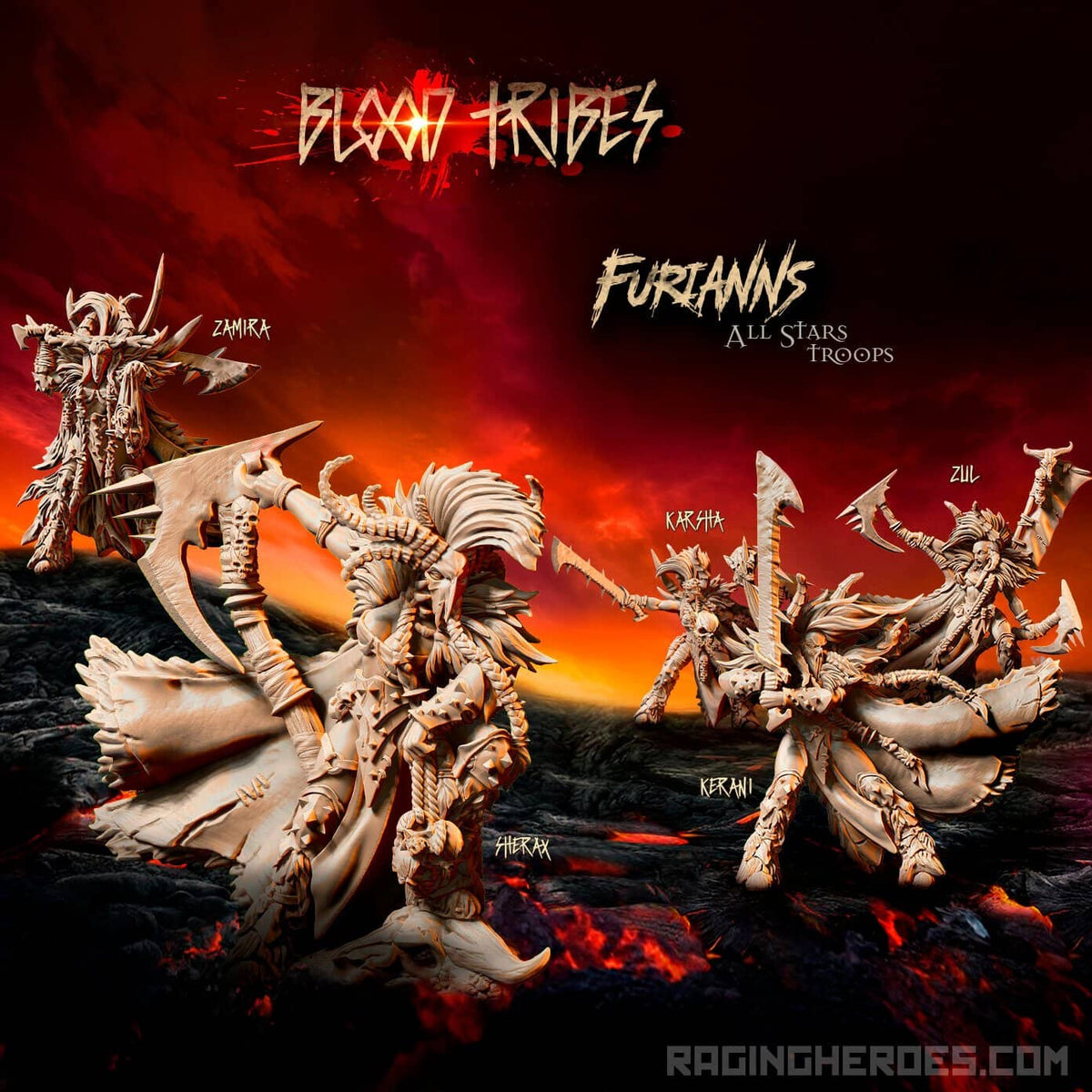 Krezia the Black and the Furianns (BT - F) - Raging Heroes