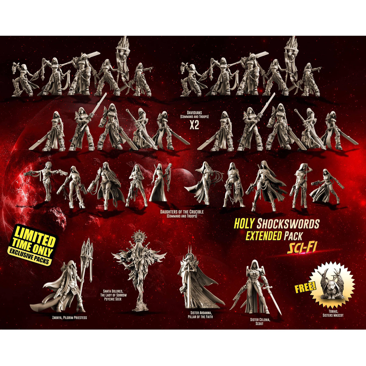 Holy Shockswords EXTENDED Pack (SoEM - SF) (feat.DAVIDIANS) - Raging Heroes