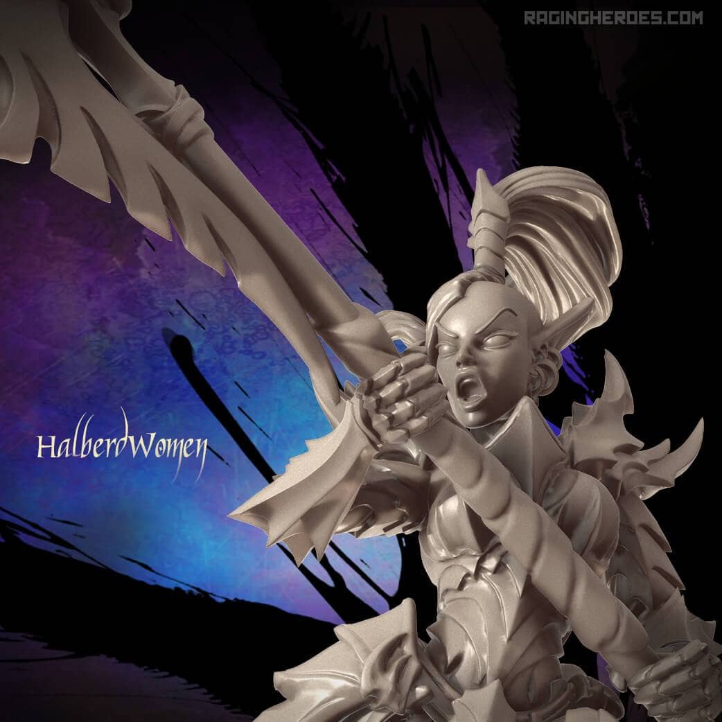 HalberdWomen PACK (DE - F) - Raging Heroes