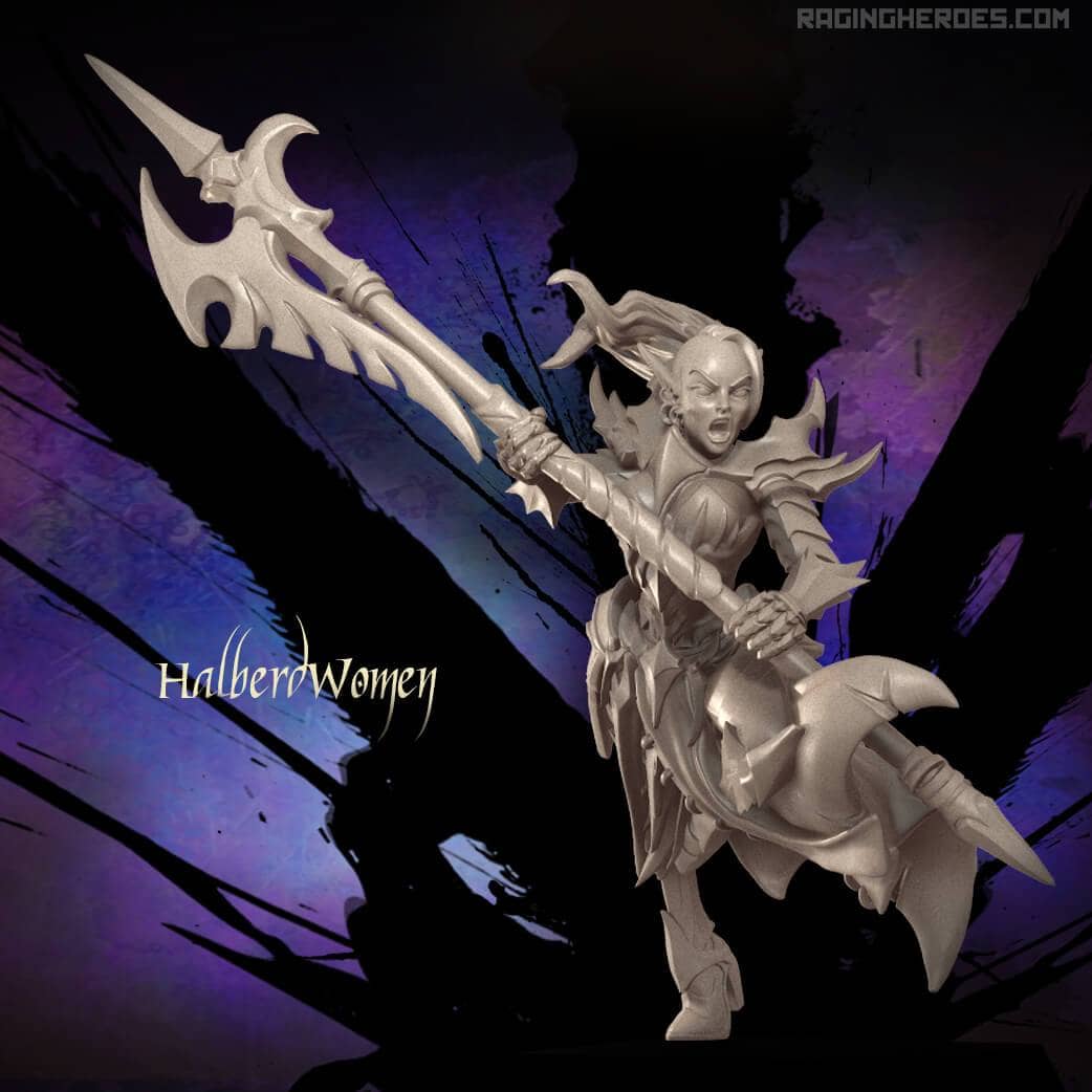 HalberdWomen - TROOPS (DE - F) - Raging Heroes