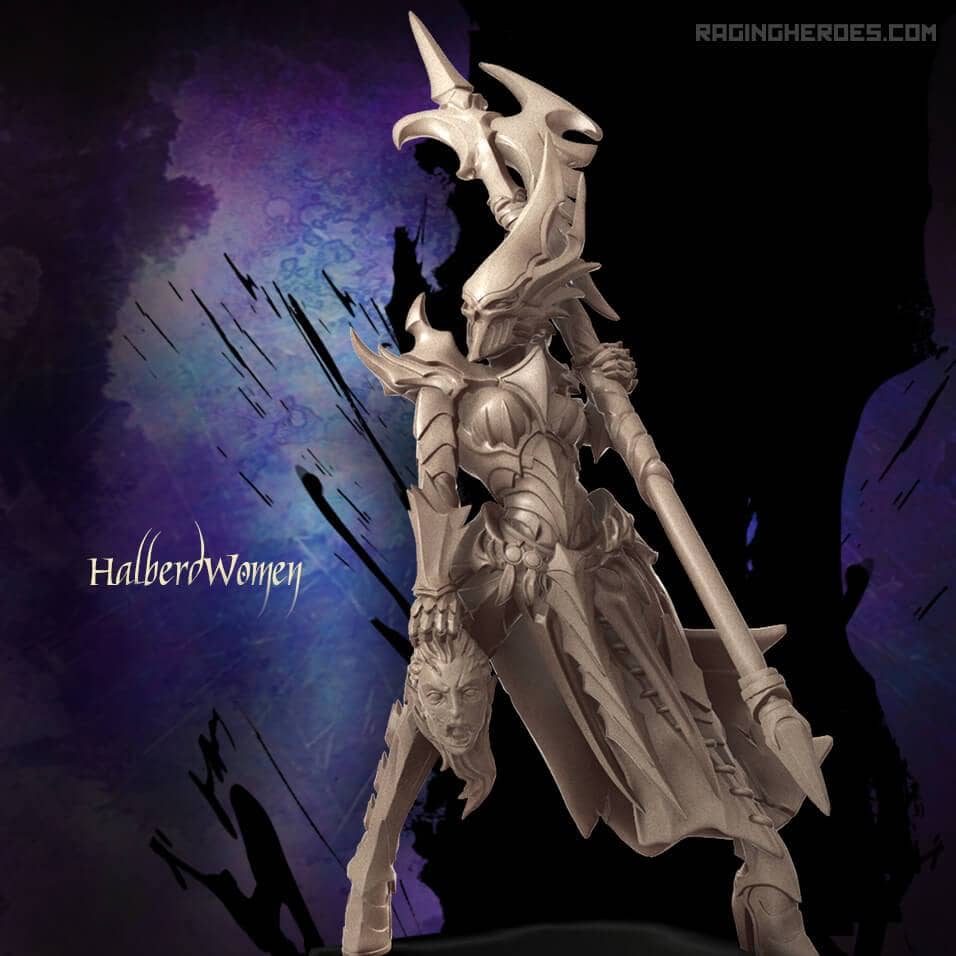 HalberdWomen - TROOPS (DE - F) - Raging Heroes