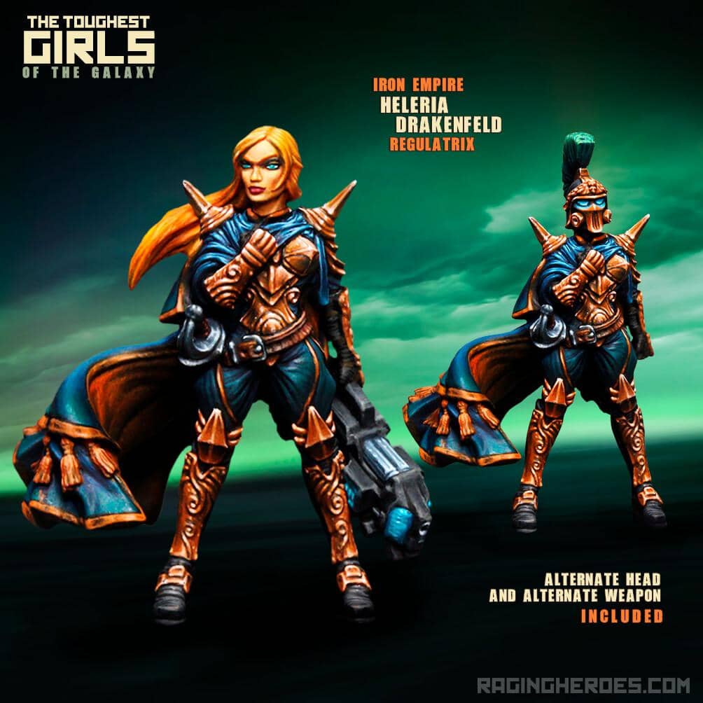 Heleria Drakenfeld, Regulatrix (IE) - Raging Heroes