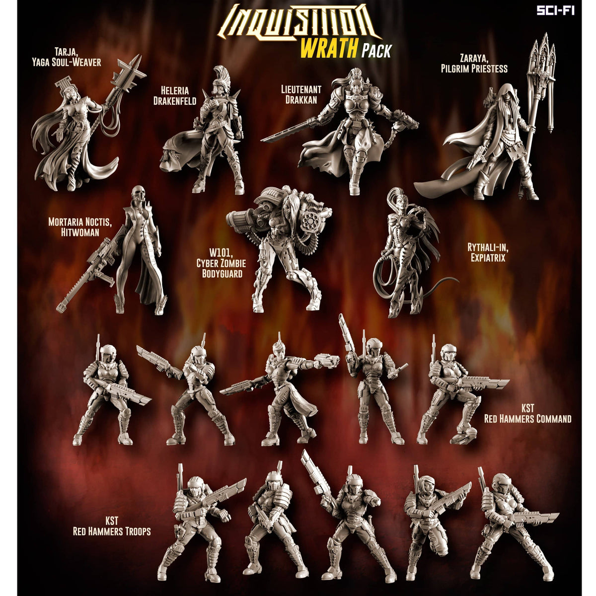 Inquisition WRATH Pack (Mixed - SF) - Raging Heroes