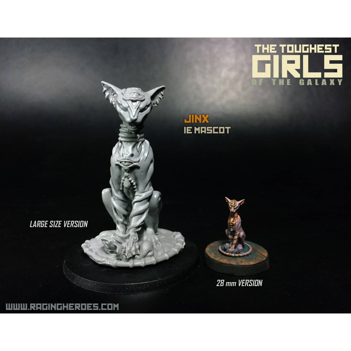 3 TALL TGG1 MASCOTS: Harry, Charlie and Jinx - Raging Heroes