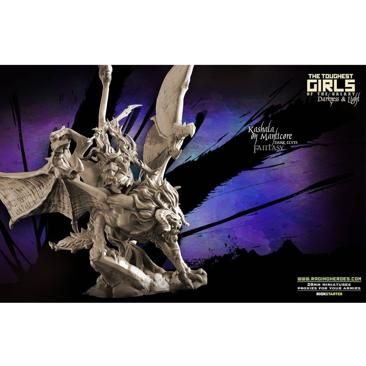 Manticore with Lady Kashala - Raging Heroes