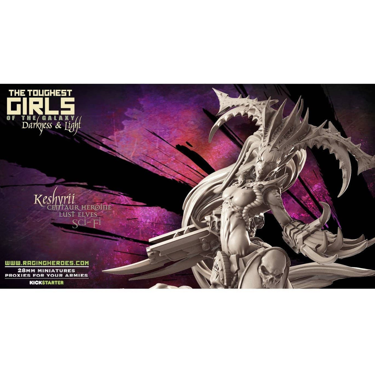 Keshyrii, Centaur Heroine (LE - SF) - Raging Heroes