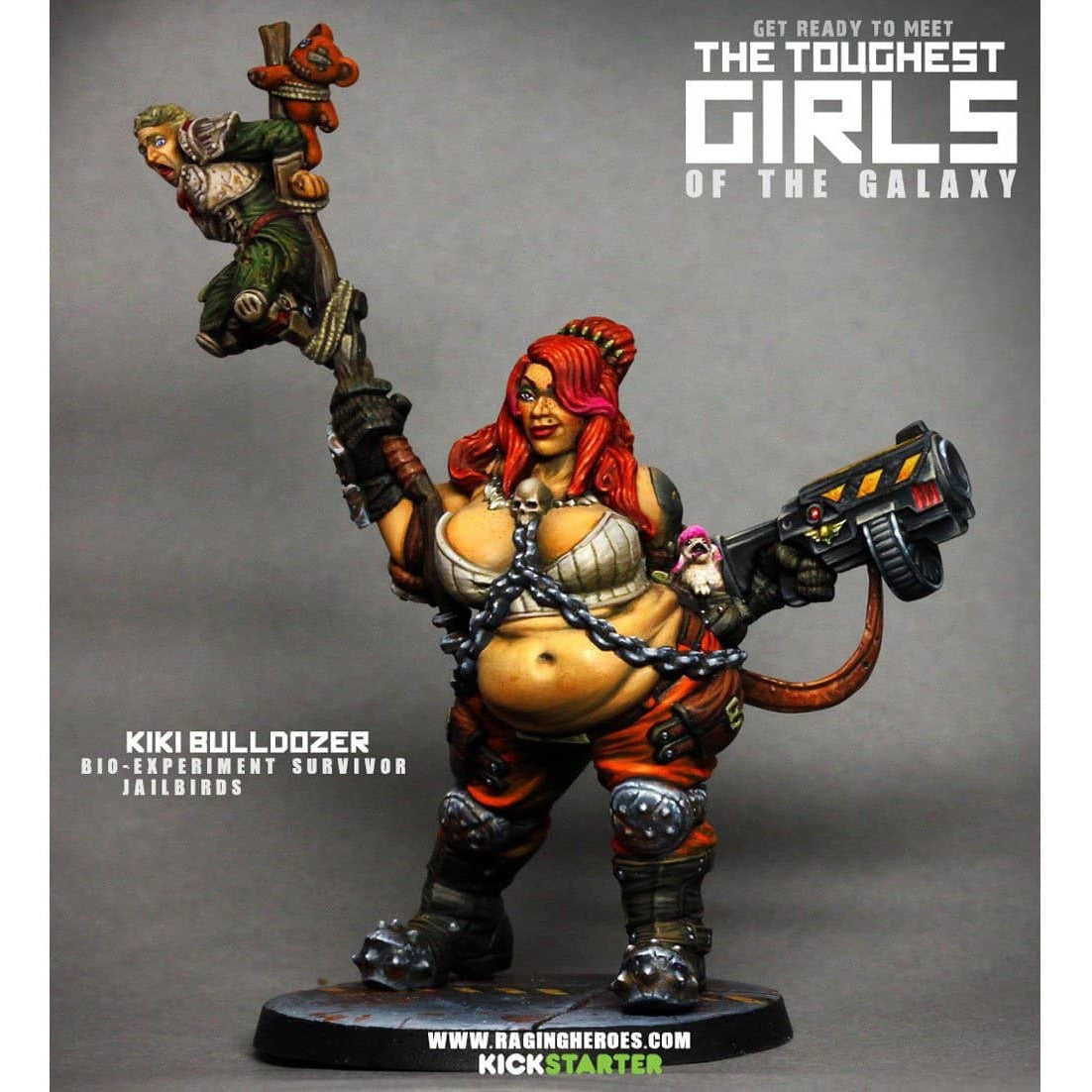 Kiki Bulldozer, Bio-Experiment Survivor (JB) - Raging Heroes