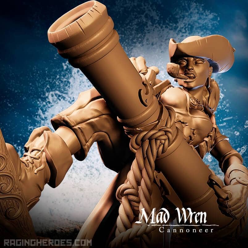 Mad Wren, Cannoneer (P - F) - Raging Heroes