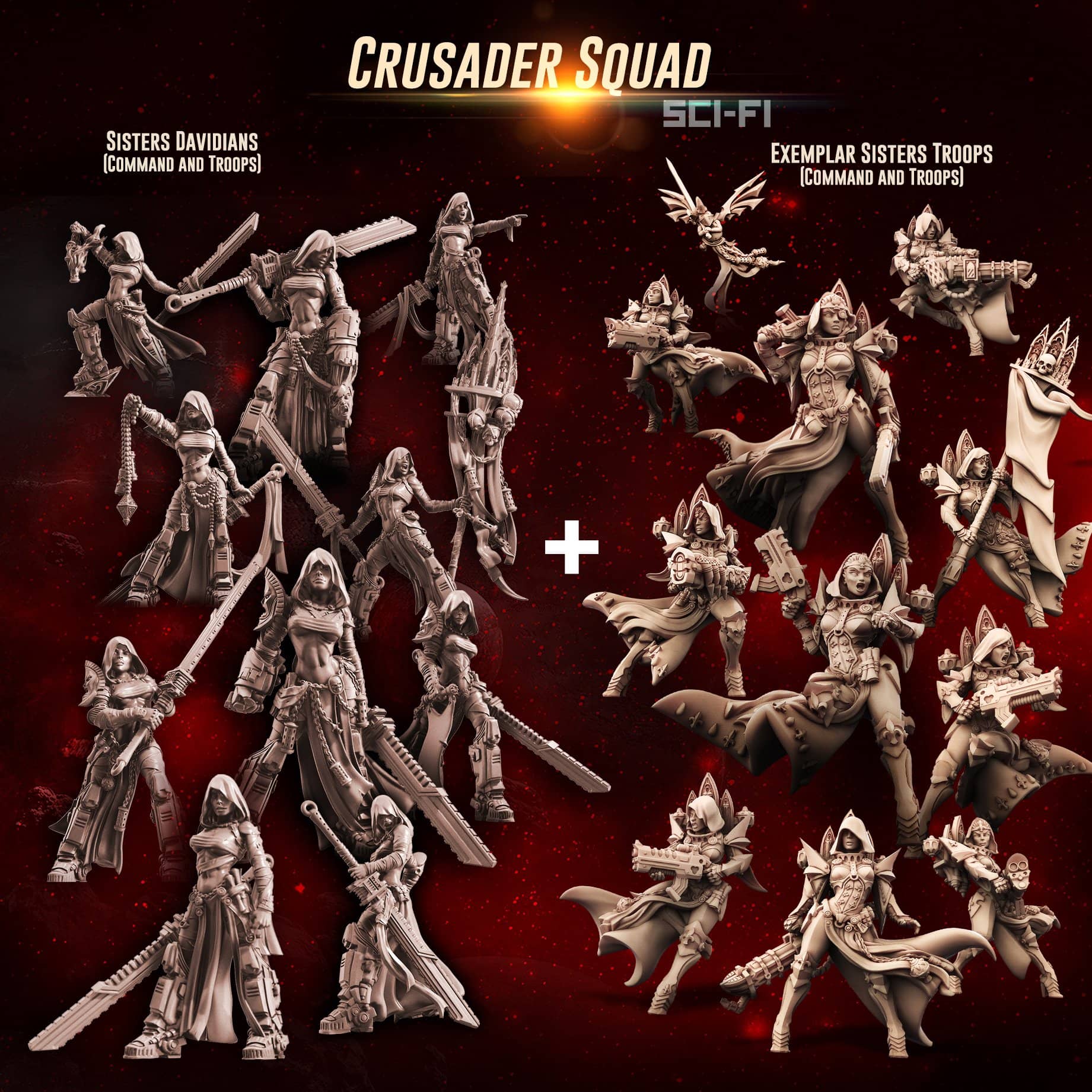 Sci -Fi Crusaders Squad Pack (αδελφές - SF)