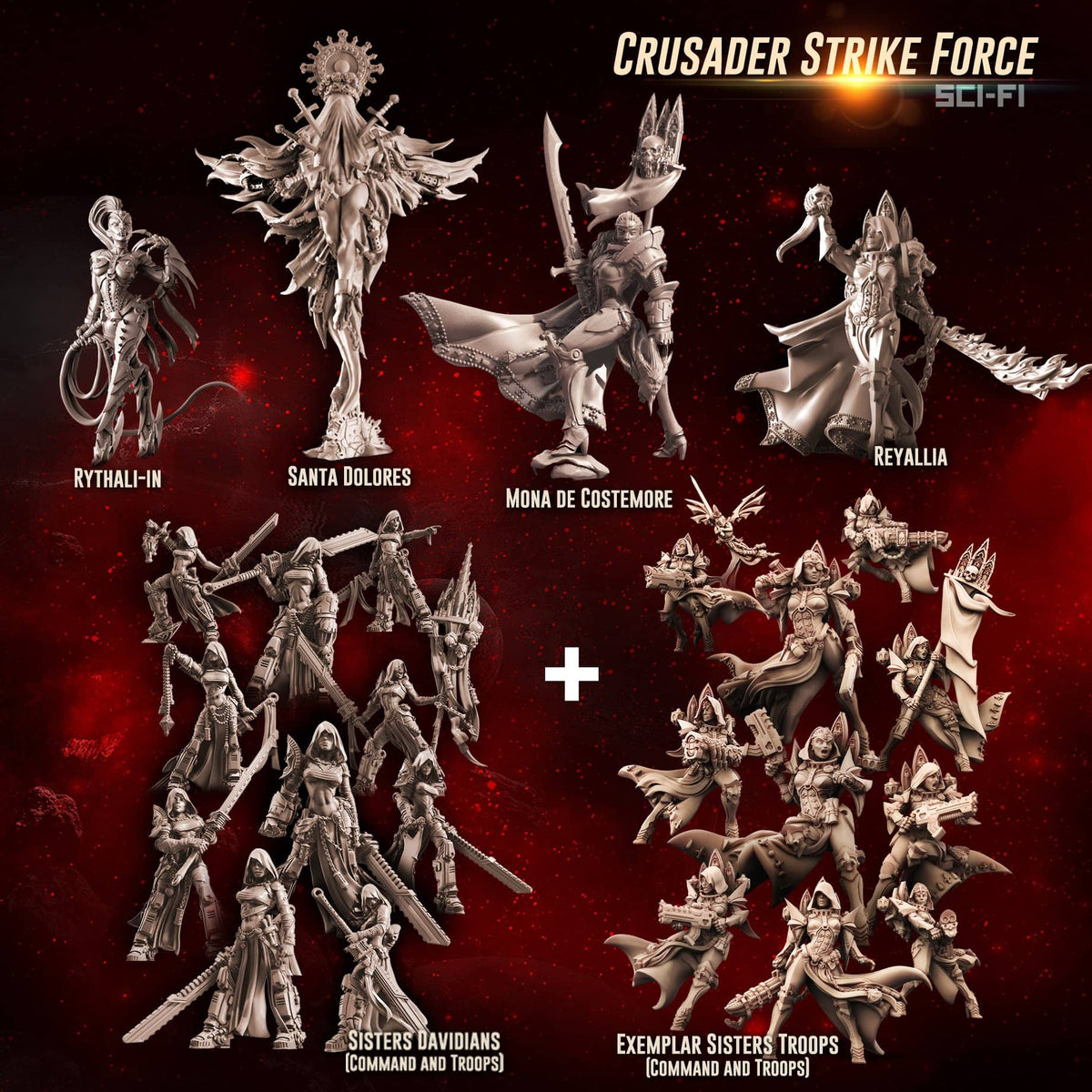 Sci-Fi Crusaders STRIKE Force (Sisters - SF) - Raging Heroes