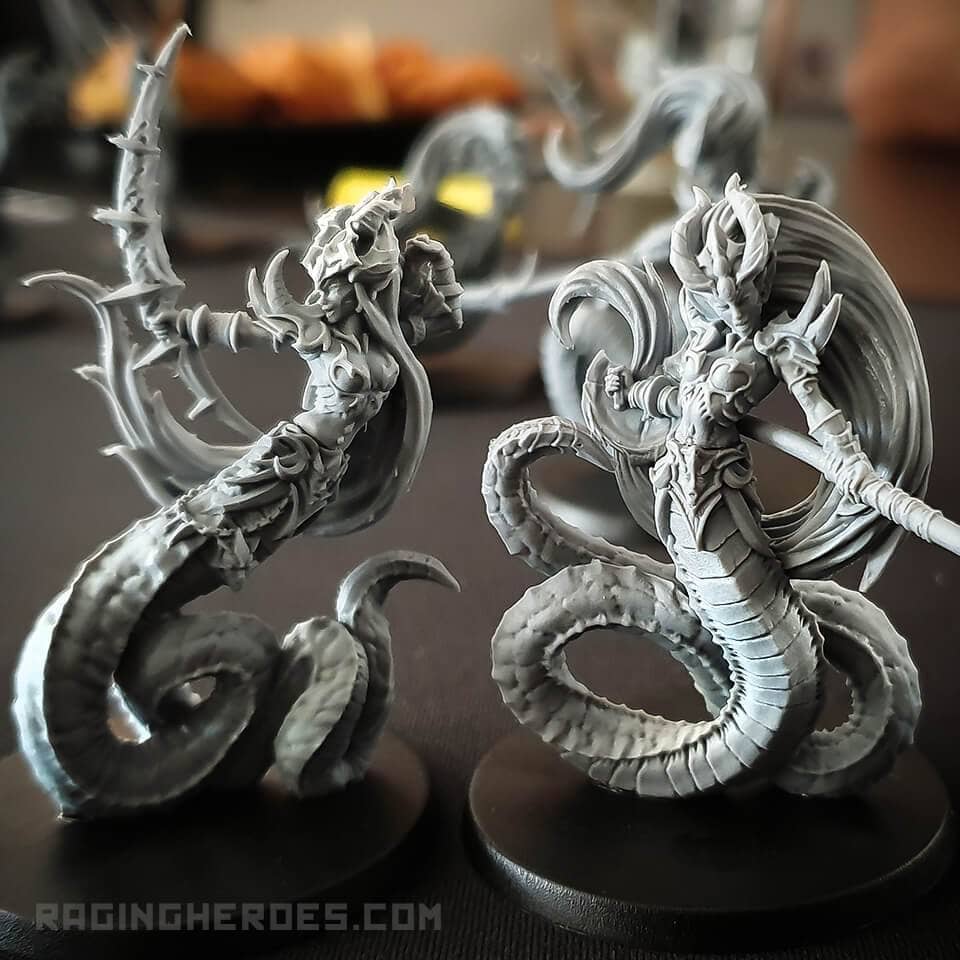 Nagalith Archers and Spearwomen, All 10! (LE - F) - Raging Heroes