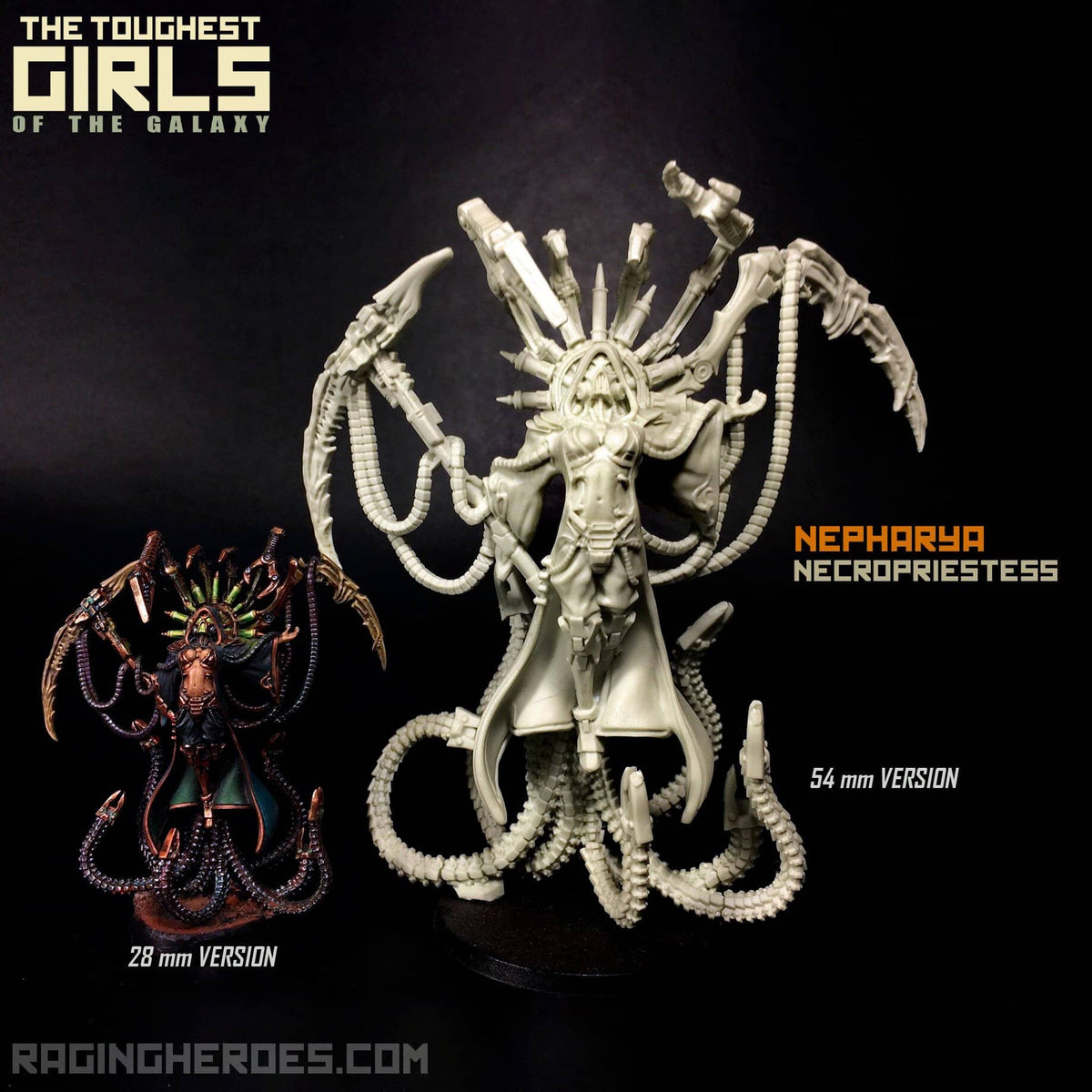 Nepharya, NecroPriestess (IE) 54mm Heroic Scale - Raging Heroes