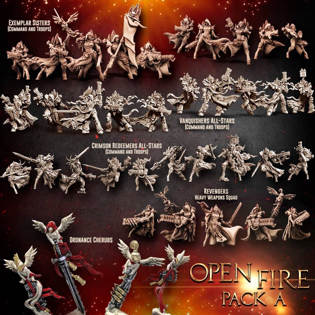 Open Fire Packs (Sisters - SF) - Raging Heroes