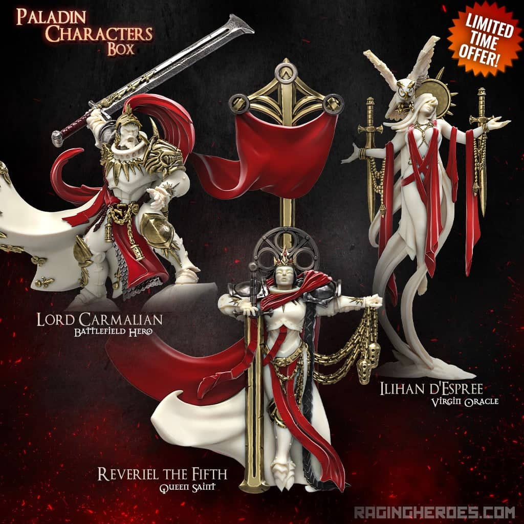 Paladin Characters Box (Sisters - F) - Raging Heroes
