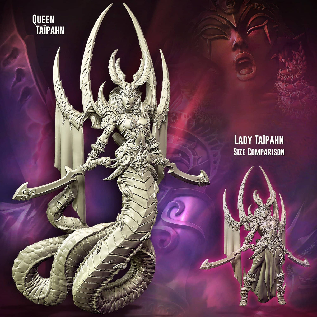 Queen Taïpahn, Mistress of Slither (LE - F/SF) - Raging Heroes