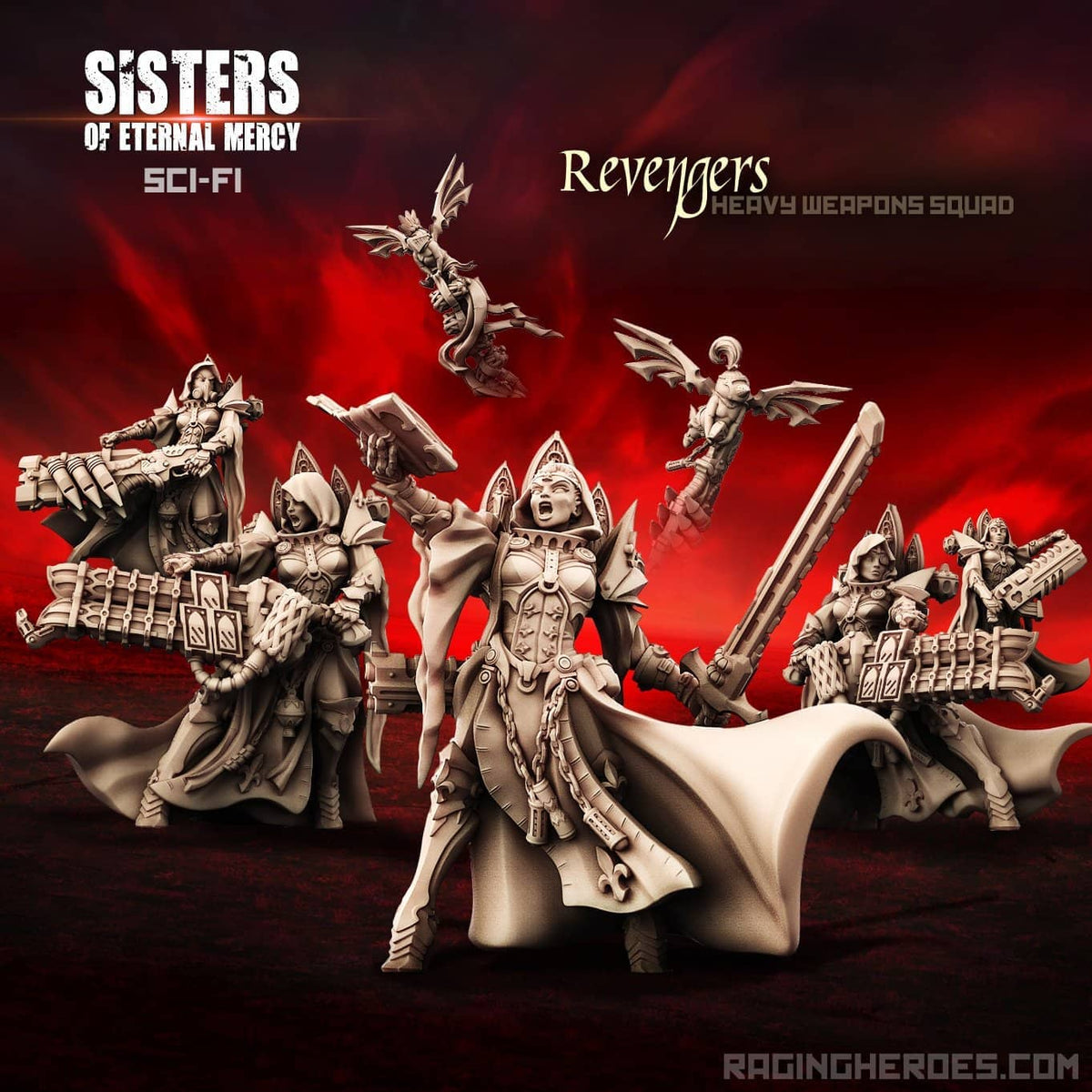Heavy Fire Pack With Ablazers (Sisters - SF) - Raging Heroes