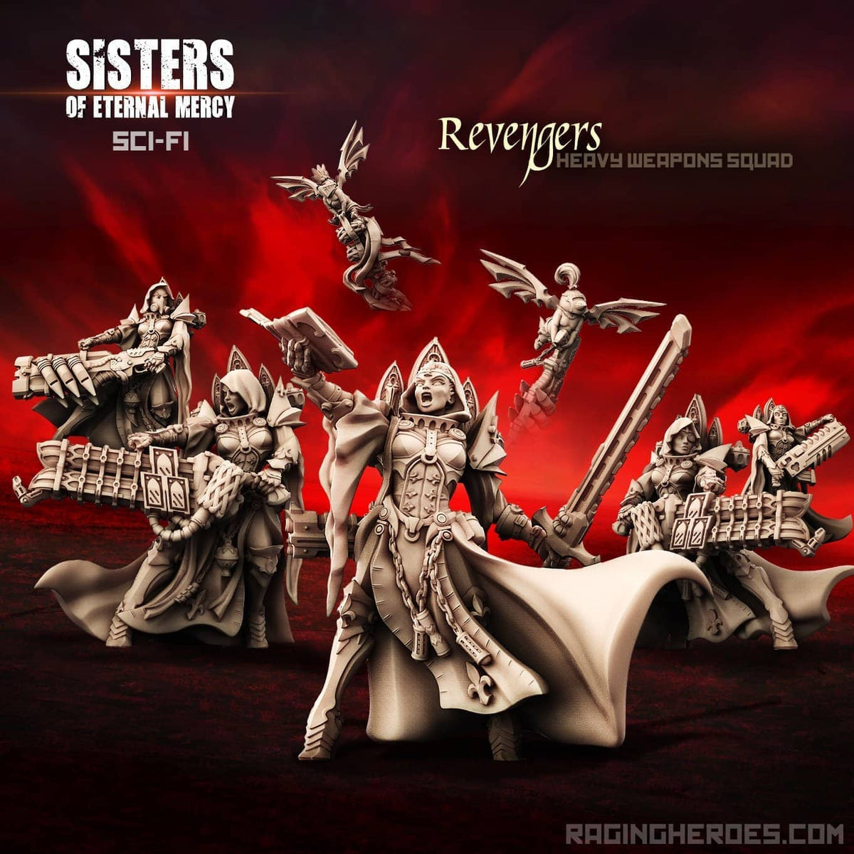 Heavy Fire Pack With Severors (Sisters - SF) - Raging Heroes