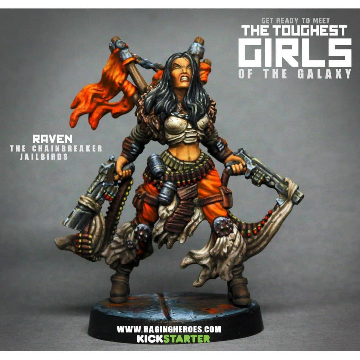 RAVEN, The Chainbreaker (JB) 54mm Heroic Scale - Raging Heroes