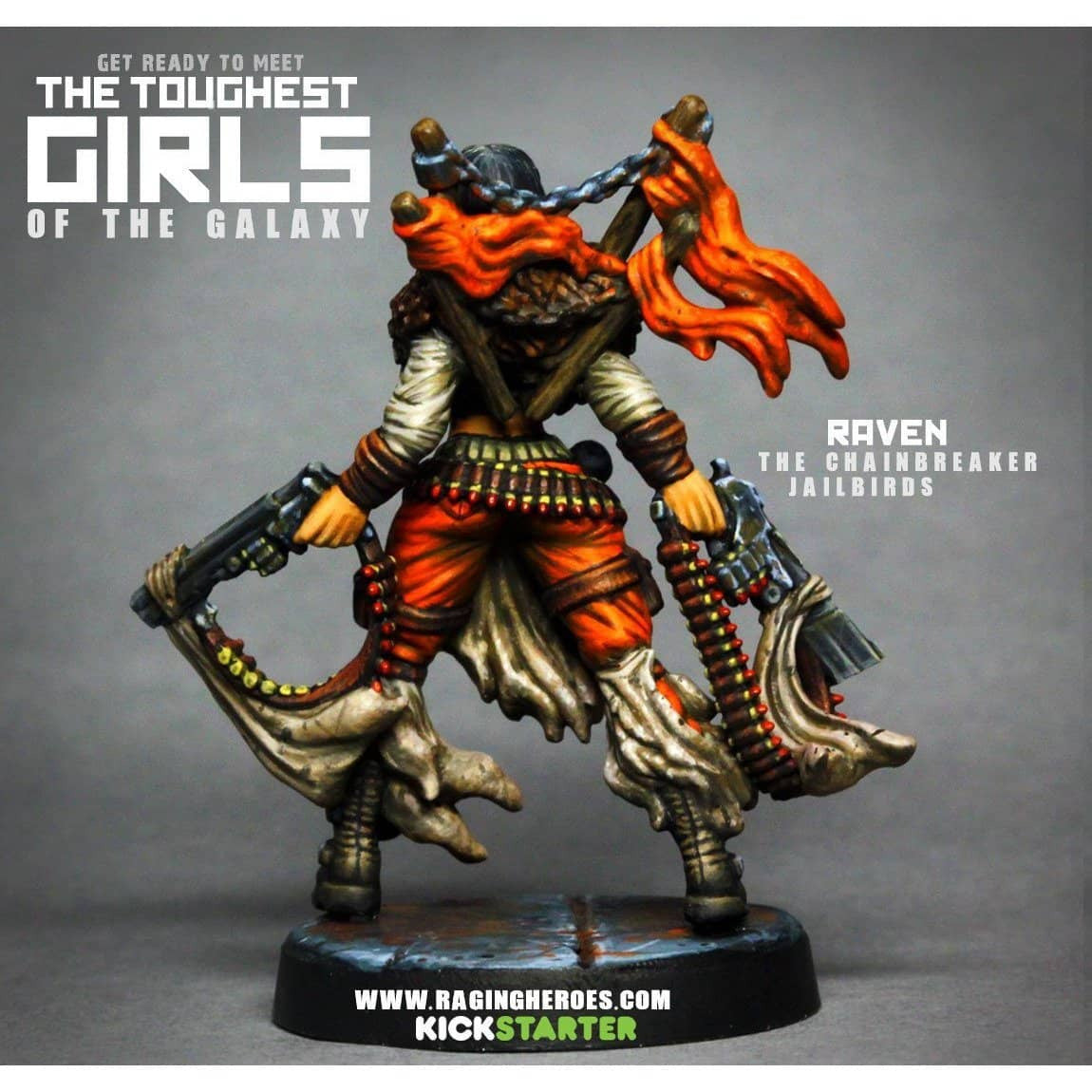 RAVEN, The Chainbreaker (JB) 54mm Heroic Scale - Raging Heroes